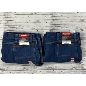Lot 2 Wrangler Riggs Work Jeans Men's 44x33 Blue Carpenter Relaxed Fit Room2move